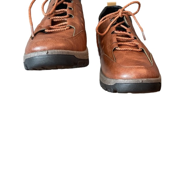 HTF mens Leather lace up rubber lug sole Oxfords size 42 (9) - Picture 8 of 8